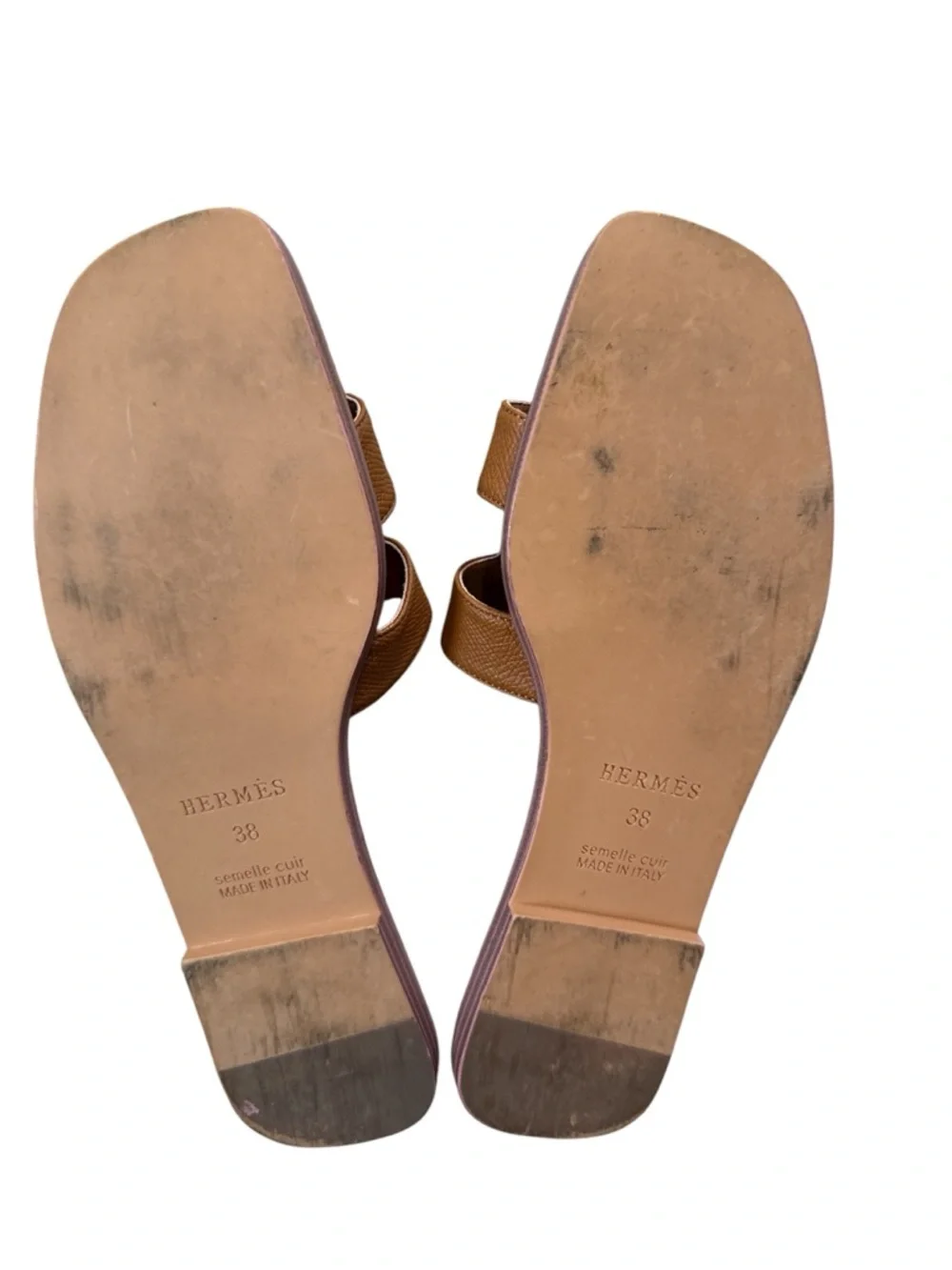 Hermes Oran Sandals in Gold EU38 - Picture 3 of 8